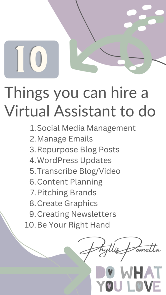 10 Things you can hire a virtual assistant to do.